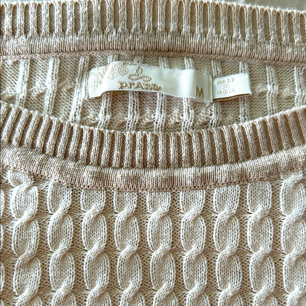 Cream colored Prana women’s sweater. Excellent condition. Cotton blend  Medium